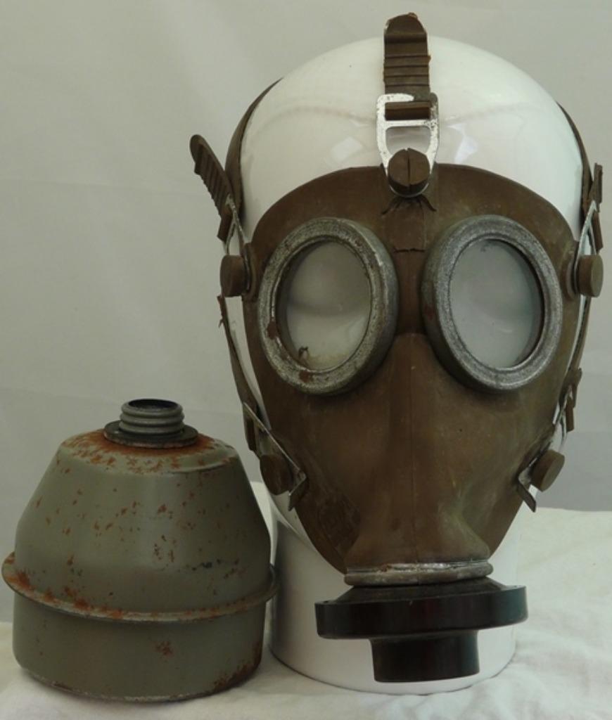 Gasmasker, België / Belgisch, type L.702, maat: 0, 1939.(6), Verzamelen, Ophalen of Verzenden, Overige soorten, Overige typen