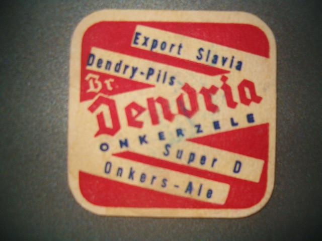 Bierviltje Dendria Onkerzele 3 : Oud : 83 x 83 mm, Verzamelen, Ophalen of Verzenden, Gebruikt, Viltje(s)