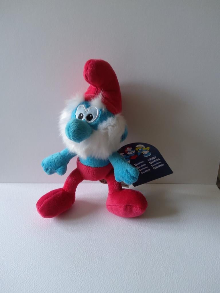 Grote Smurf knuffel, Ophalen of Verzenden, Zo goed als nieuw, Grote Smurf, Poppetje, Figuurtje of Knuffel
