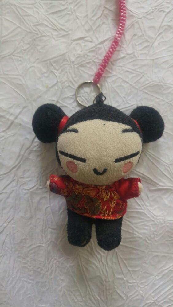 Vintage pelouche chinoise mascotte  pucca, Ophalen of Verzenden, Gebruikt