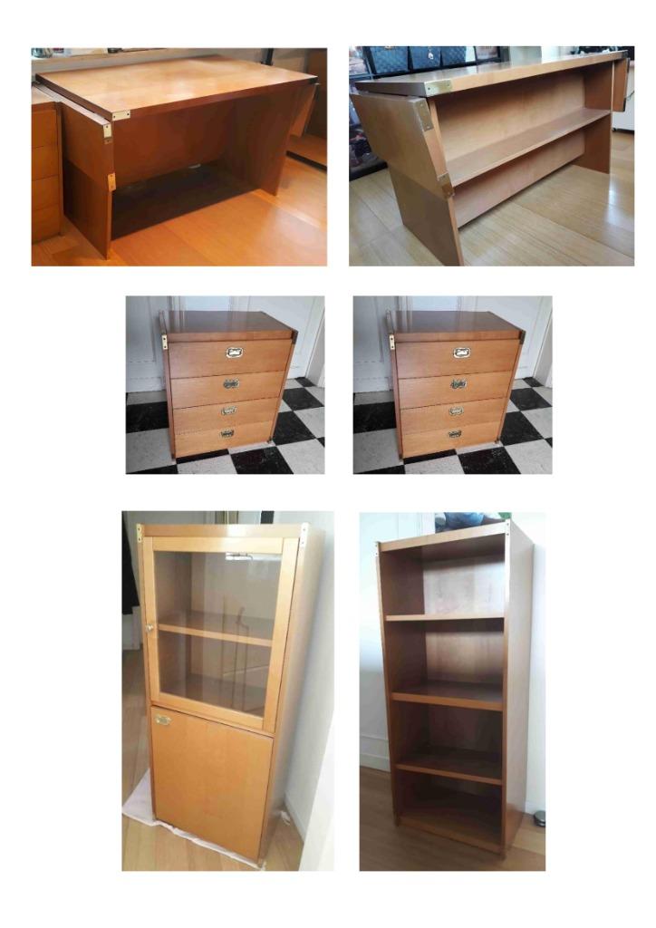 BUREAU (ensemble bureau + armoires), Ophalen