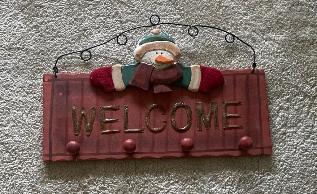Home” Kerstdeur” Haken” breedte 40 cm, Ophalen of Verzenden, Zo goed als nieuw
