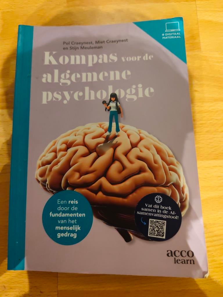 Miet Craeynest - Kompas voor de algemene psychologie, Boeken, Ophalen, Miet Craeynest; Pol Craeynest; Stijn Meuleman
