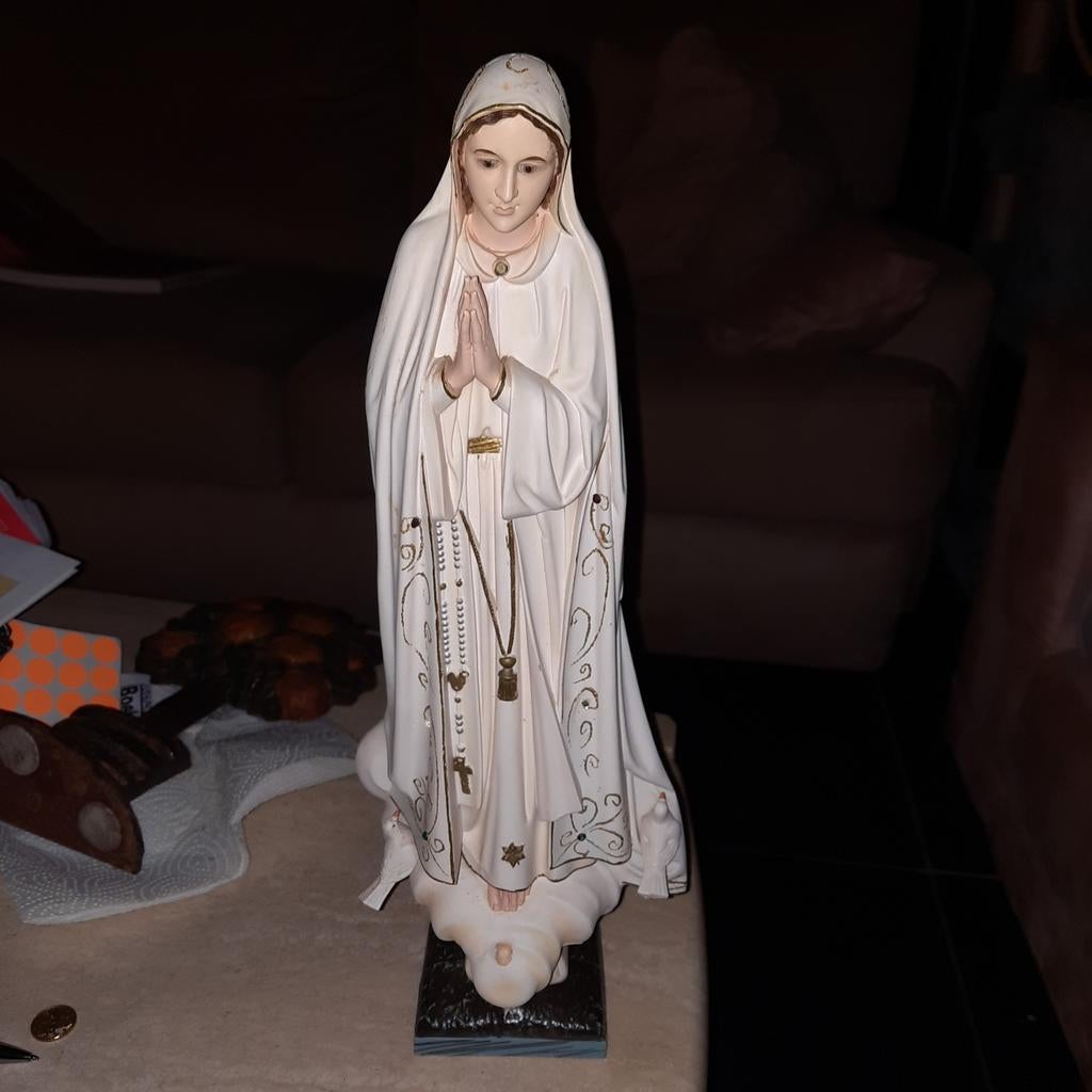 Heiligenbeeld , 42 cm . Heilige Fatima ., Ophalen of Verzenden
