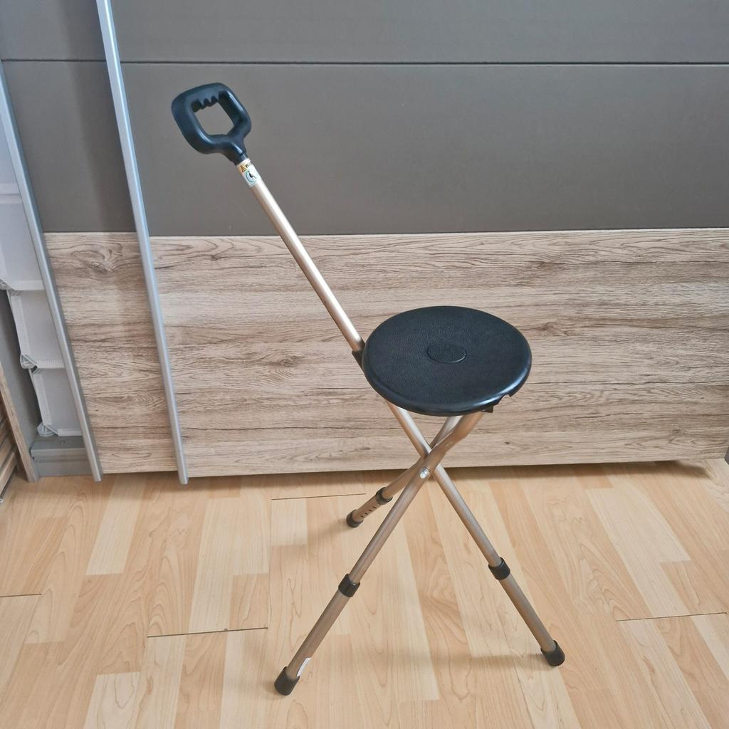 Opvouwbare kruk met stok, Divers, Bâtons de marche, Enlèvement, Pliable, Neuf