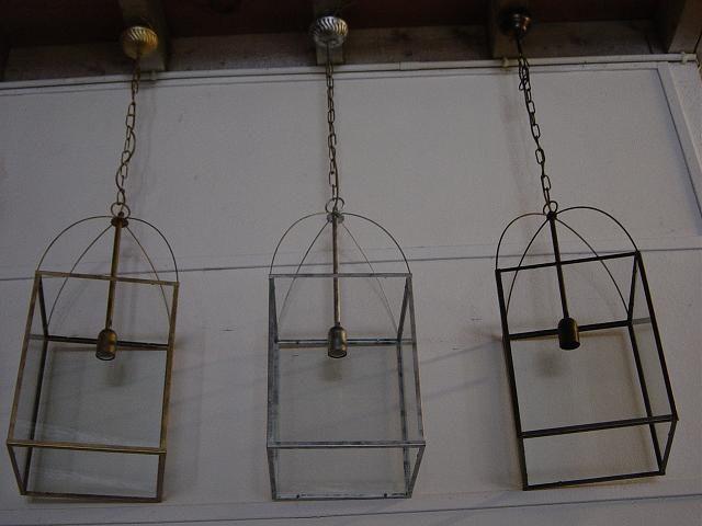 NIEUWE ITALIAANSE LANTAARN HANGLAMP * AANBIEDING *, Ophalen of Verzenden, Nieuw, Glas, Minder dan 50 cm