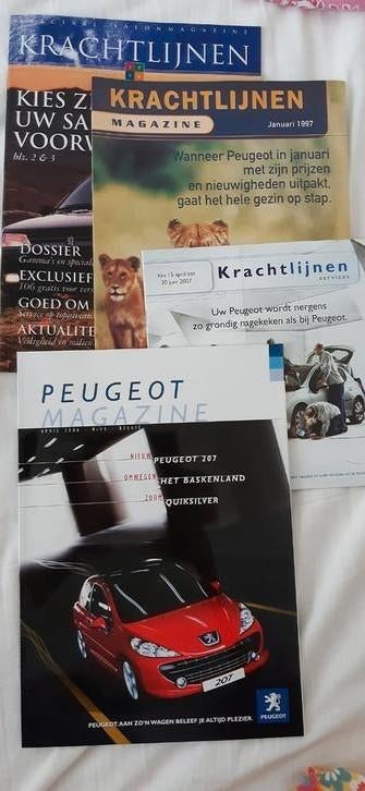 PEUGEOT 107 206  folders auto + poster sportauto Peugeot 406, Diverse auteurs, Ophalen of Verzenden, Zo goed als nieuw, Peugeot