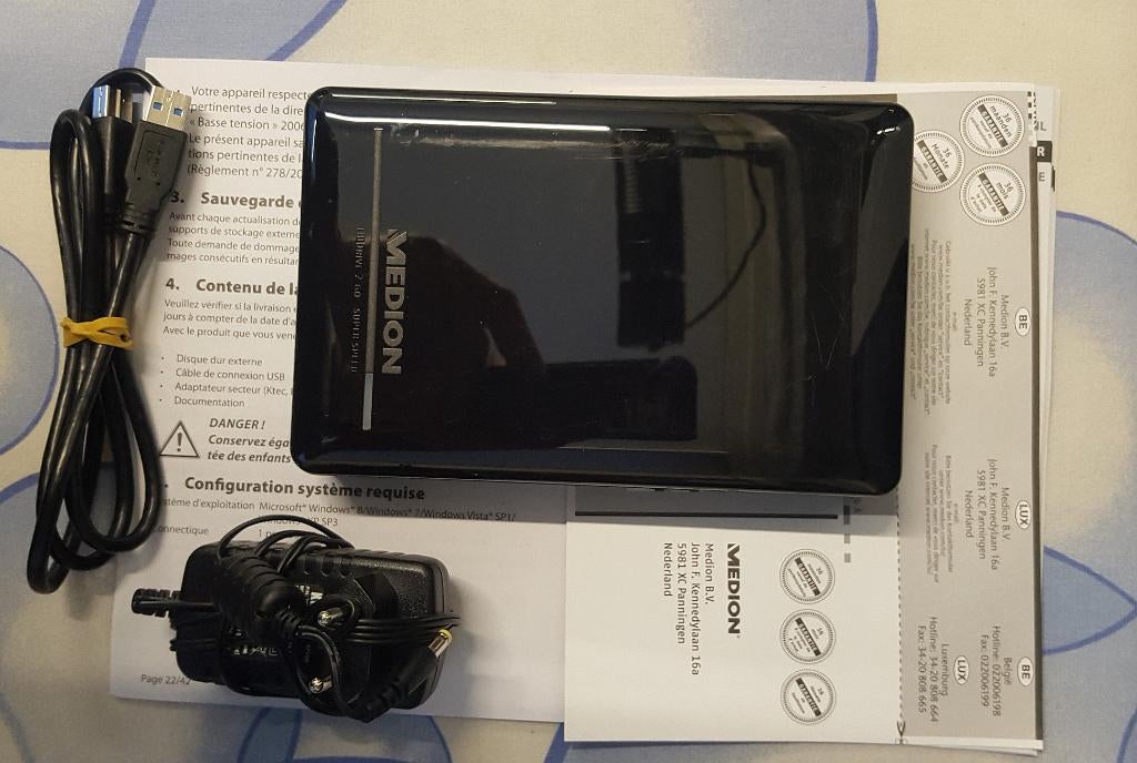 Medion HDDrive2Go, Computers en Software, Harde schijven, Ophalen, Gebruikt, Medion, Extern