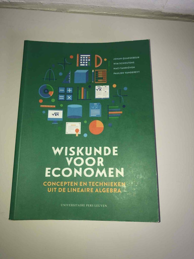 Wiskunde voor economie, Boeken, Ophalen of Verzenden, Zo goed als nieuw