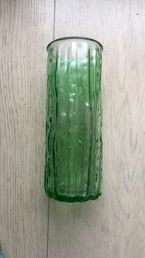 Vase vert., Maison & Meubles, Enlèvement, Comme neuf, Verre