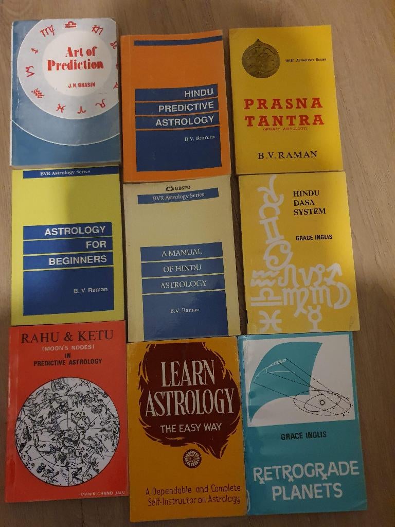 Uitgebreide set Indiase/Vedische astrologie (78 boeken), Astrologie, Diverse auteurs, Ophalen of Verzenden, Zo goed als nieuw