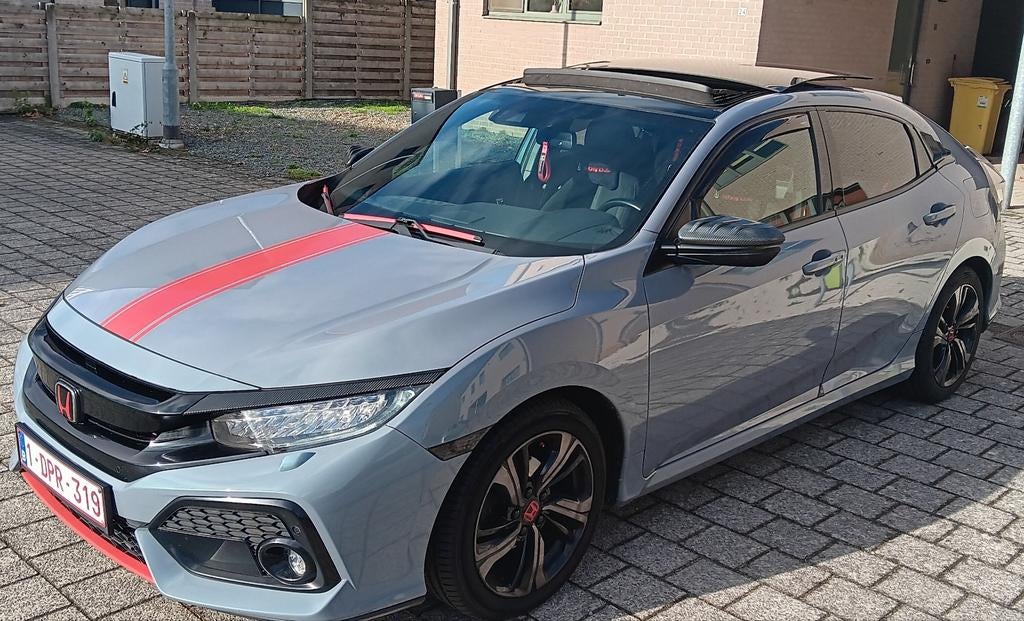 Mooie honda civic 1.0 v-tec, bwj 2019, 113.000km, Auto's, Open dak, Handgeschakeld, Particulier, Civic