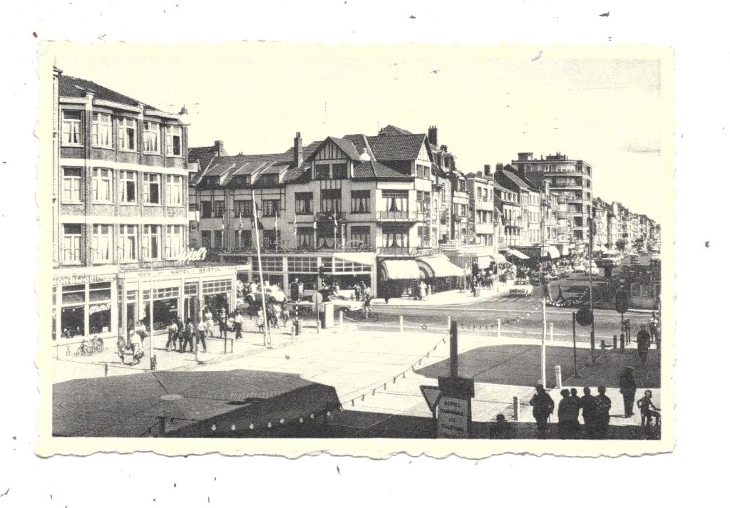 Coxyde-Bains NA278: Place Teirlinck et avenue de la Mer, Collections, Envoi, 1940 à 1960, Non affranchie, Flandre Occidentale