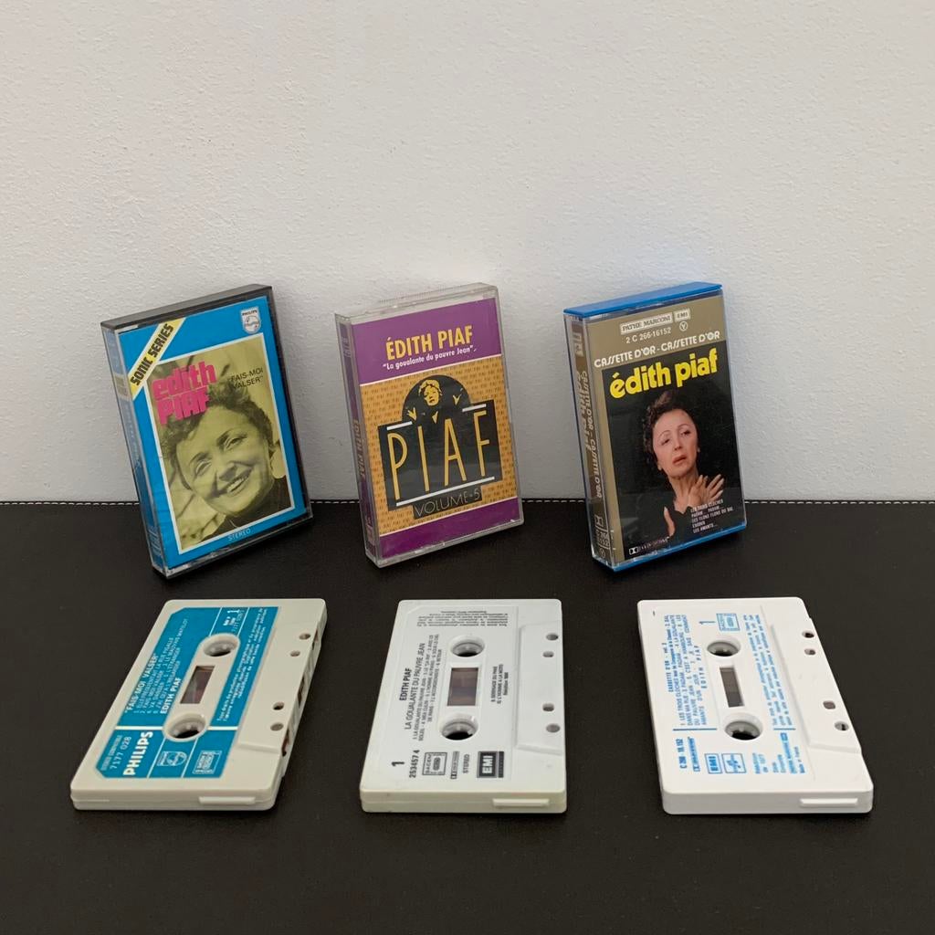 EDITH PIAF / Lot x3 K7, CD & DVD, Cassettes audio, Enlèvement ou Envoi
