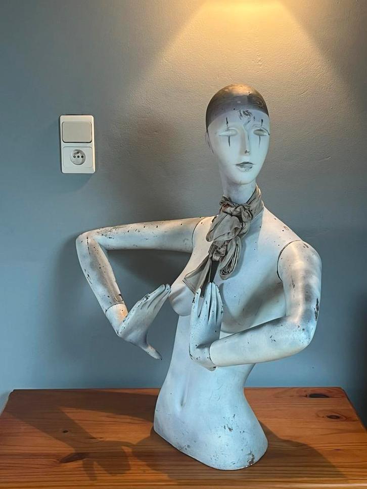 Vintage paspop, 75 cm ou plus, Enlèvement, Utilisé, Autres types