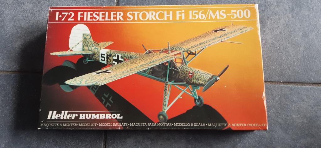 Heller 1/72 FI 156 Fieseler stock €8, Hobby en Vrije tijd, Modelbouw | Vliegtuigen en Helikopters, Ophalen, Zo goed als nieuw