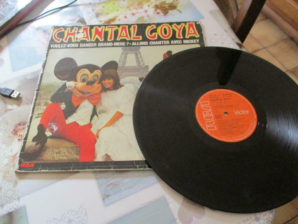 DISQUE VINYL CHANTAL GOYA "ALLONS DANSER AVEC MICKEY", Ophalen of Verzenden