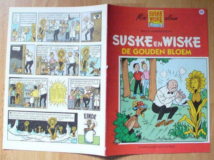 suske en wiske - de gouden bloem - bijlage s&w weekblad, Boeken, Stripverhalen, Eén stripboek, Ophalen of Verzenden, Gelezen, Willy Vandersteen