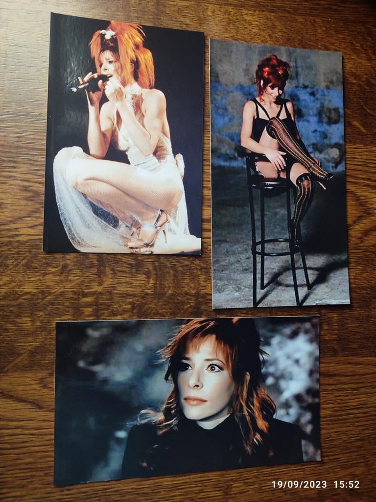 Verschillende foto's van Mylène Farmer., Ophalen, Zo goed als nieuw, Foto of Kaart