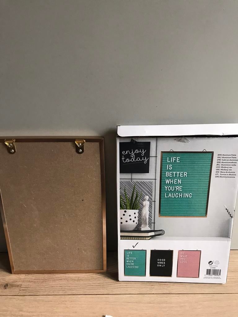 Letterbord, Ophalen, Gebruikt
