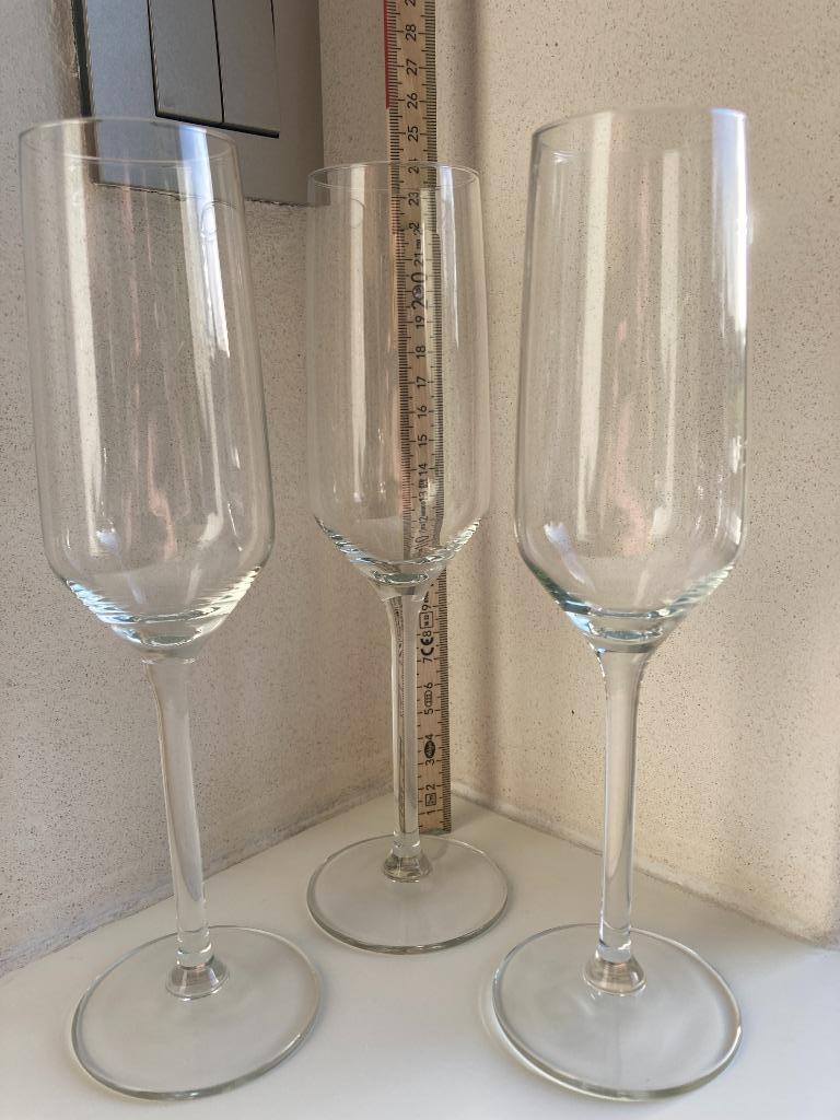 Verres à vin mousseux Verres à champagne Verres à cava (3pcs, Collections, Enlèvement, Utilisé, Autres types