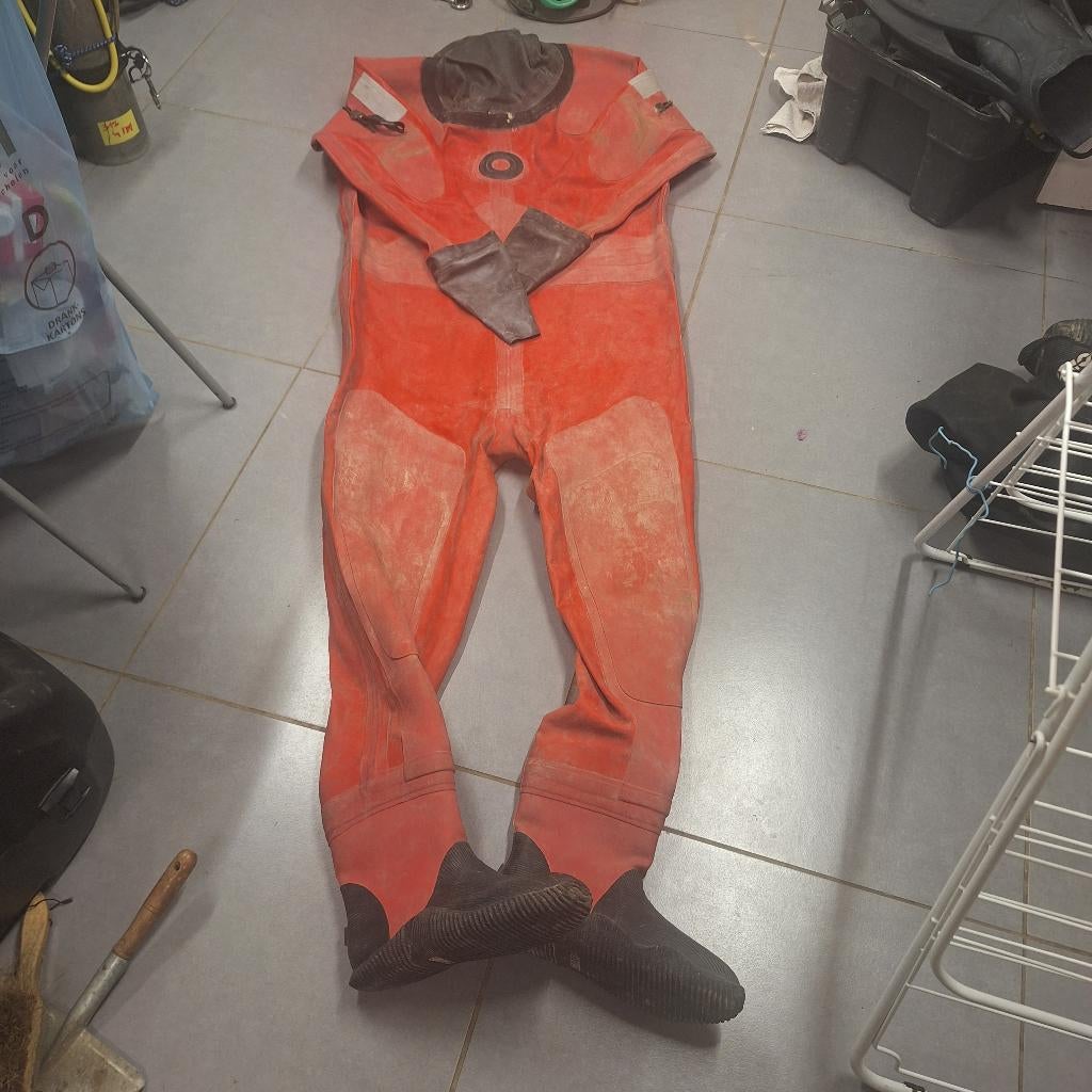 Drysuit Northern Diver XLR_one sheared wristseal, oranje, Watersport en Boten, Duiken, Ophalen, Gebruikt, Duikpak