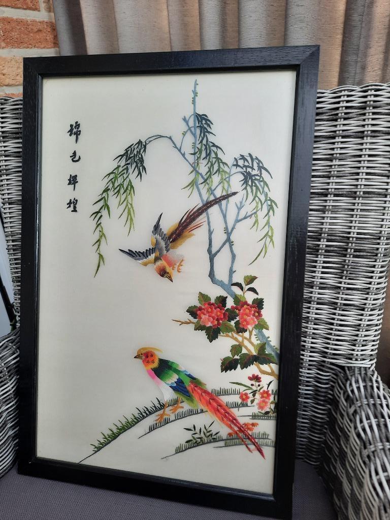 wanddecoratie onder glas, Ophalen, Zo goed als nieuw