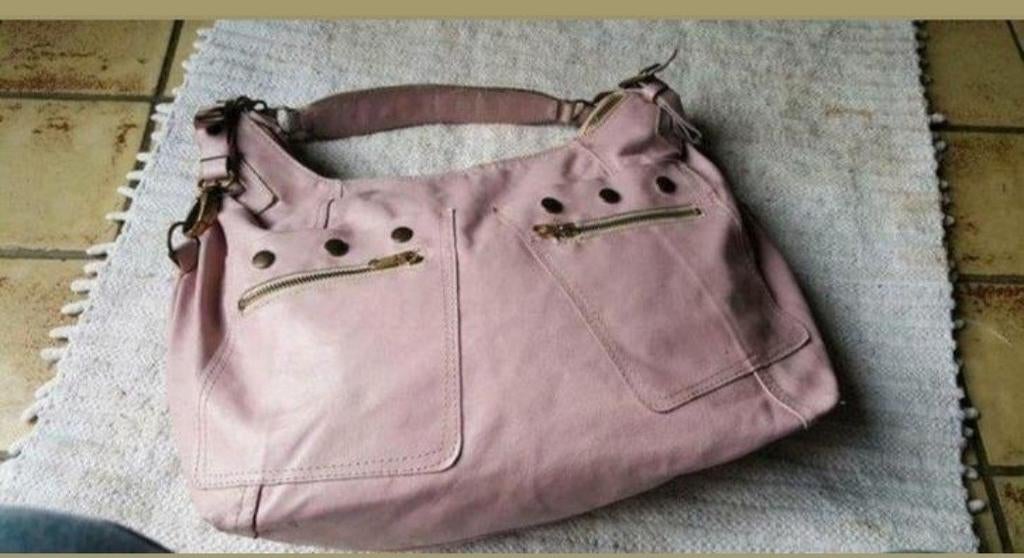 Aridza Bross leren tas, Verzenden, Gebruikt, Roze