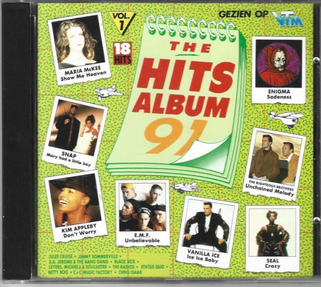 CD The Hits Album '91 - Vol. 1, Ophalen of Verzenden, Zo goed als nieuw, Poprock