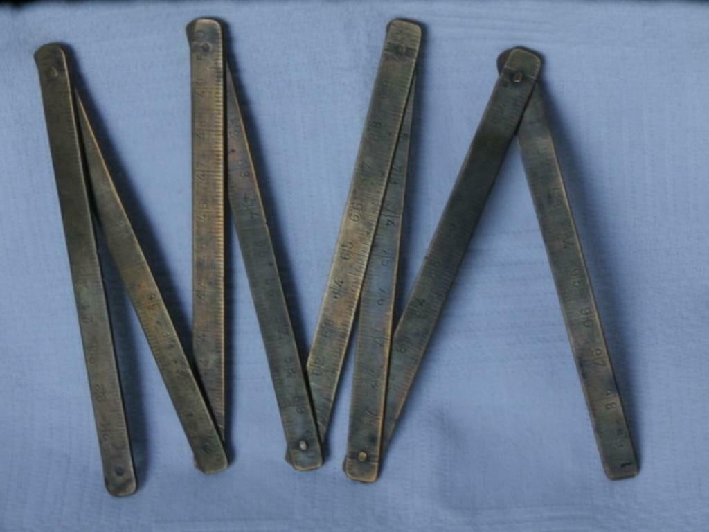 Antieke plooimeter 80cm, Ophalen of Verzenden
