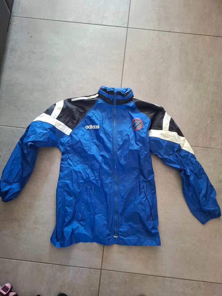 Club Brugge regenjas m176 eind jaren 90 adidas, Ophalen of Verzenden