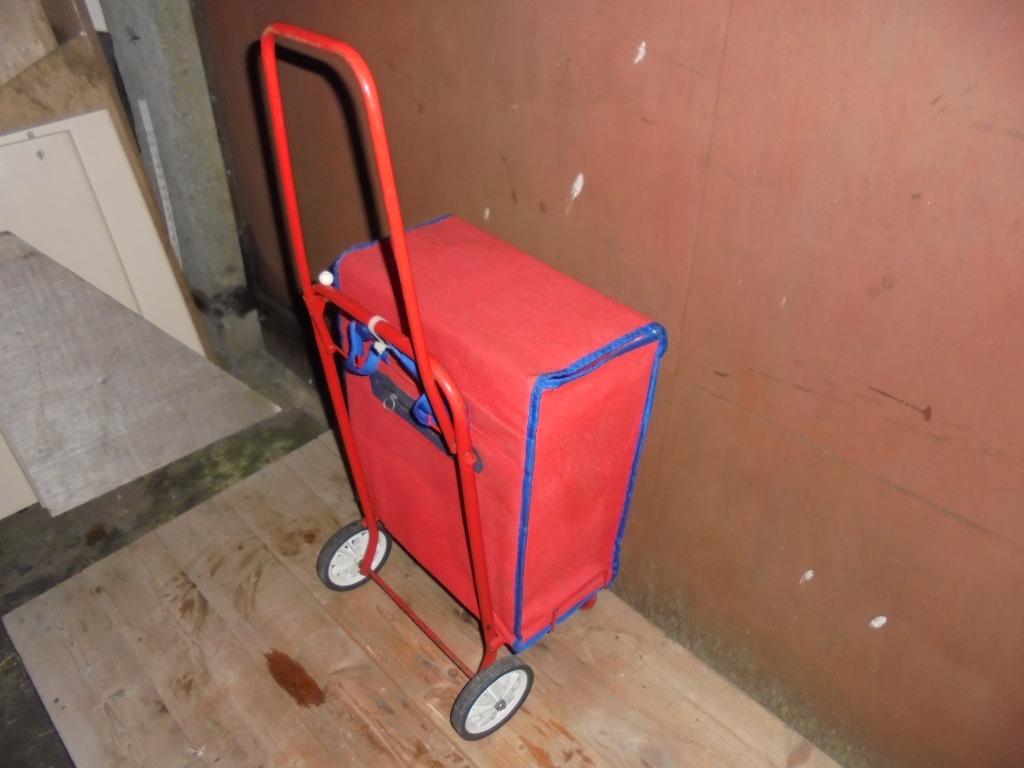 trolley voor boodschappen, Ophalen, Gebruikt, 55 tot 75 cm, Rood