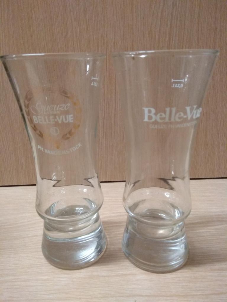 Kriek Belle-Vue, 2 verschillende etiketten, Ophalen, Gebruikt, Bierglas