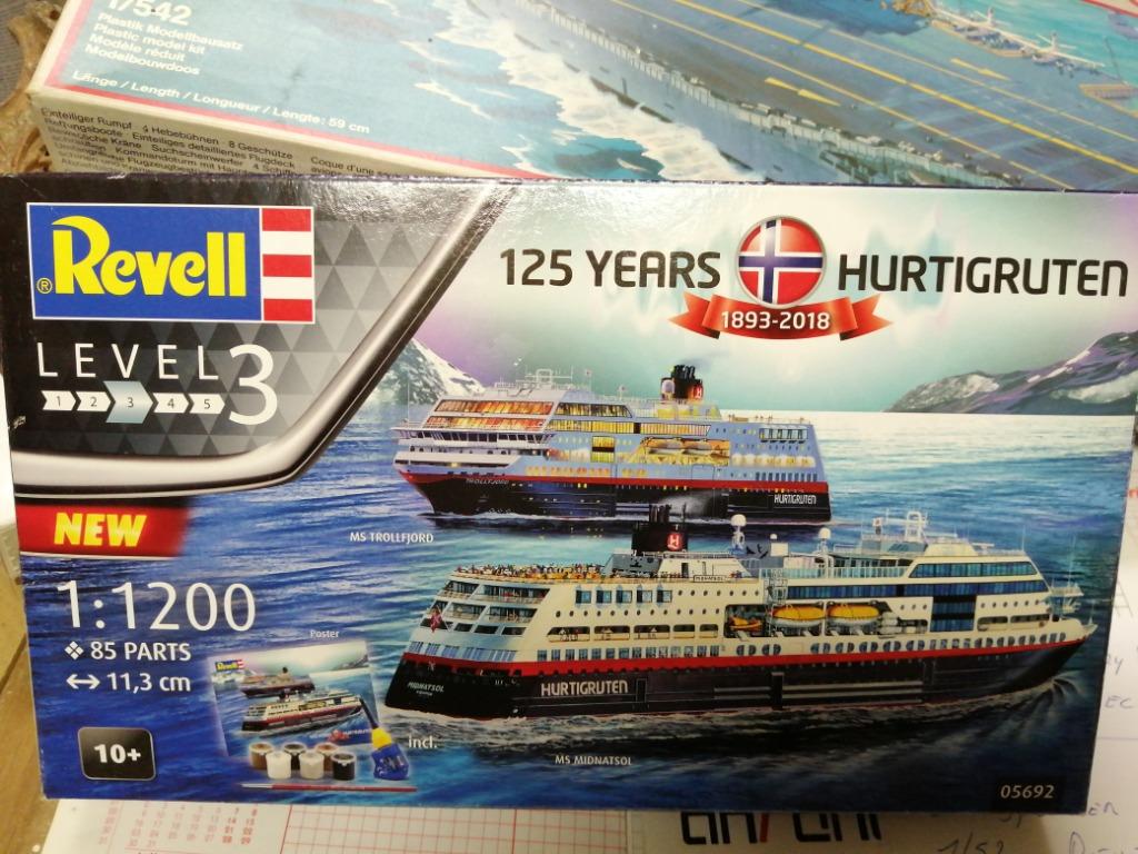 Hurtigruten, Hobby & Loisirs créatifs, Modélisme | Bateaux & Navires, Enlèvement, Neuf, 1:50 à 1:200, Revell
