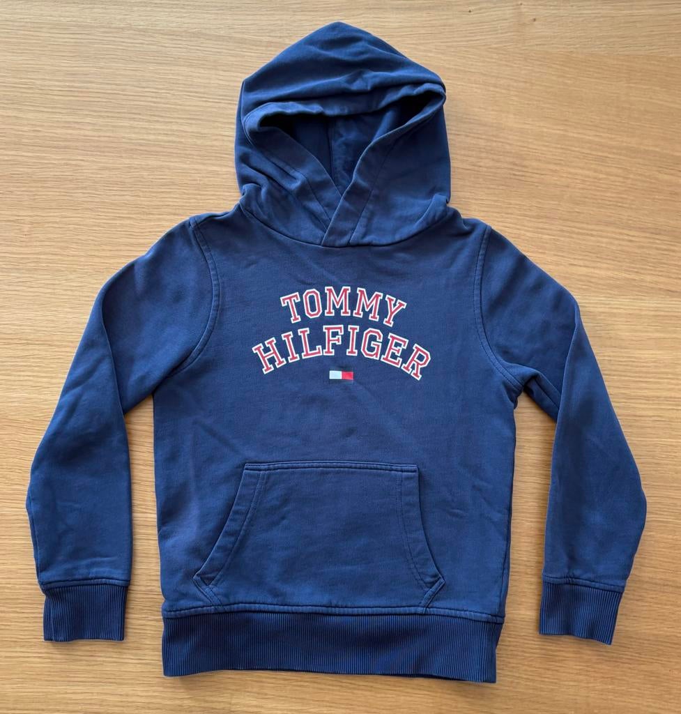 Sweat à capuche bleu marine TOMMY HILFIGER - 10 ans - 17€, Ophalen of Verzenden