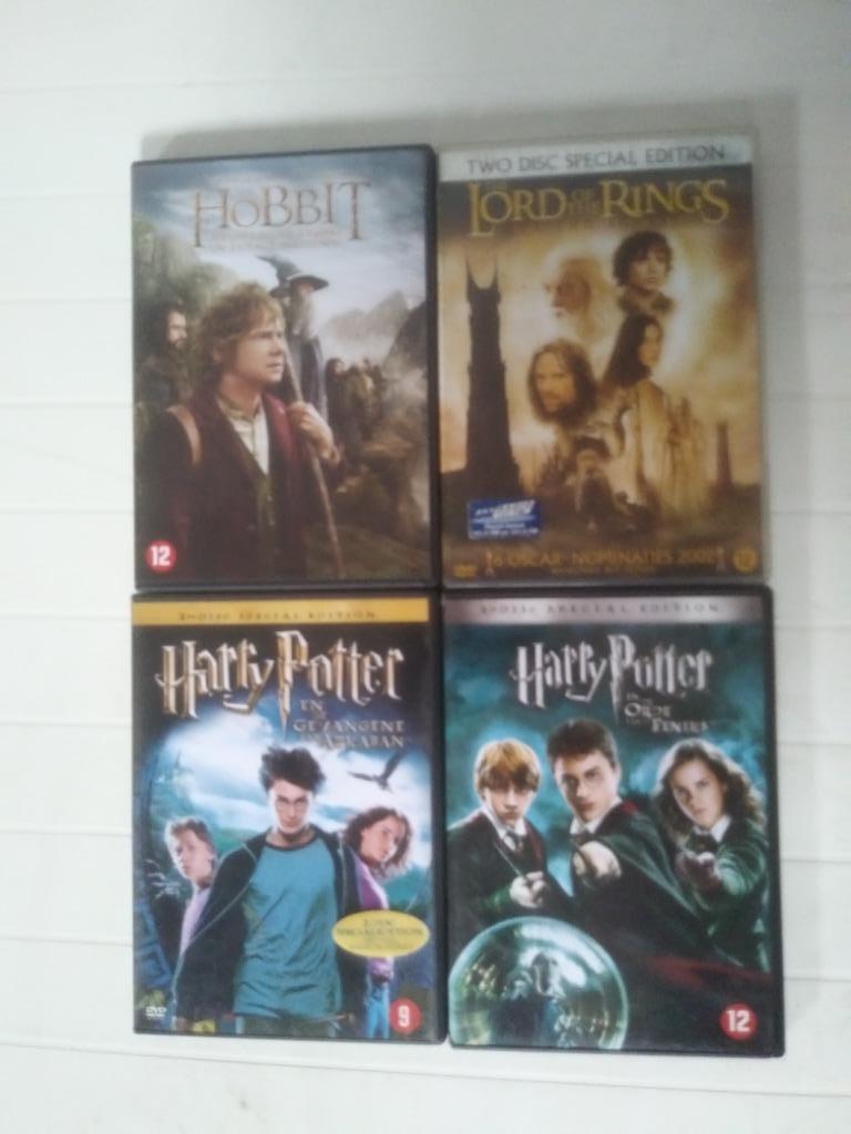 Hobbit Lord of the rings en Harry Potter DVD, Cd's en Dvd's, Dvd's | Science Fiction en Fantasy, Zo goed als nieuw, Fantasy, Vanaf 9 jaar