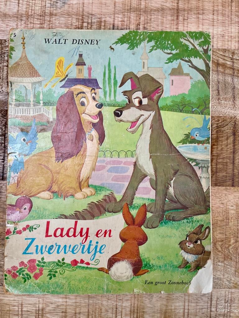 Ancien livre solaire Disney Lady and Wanderer 1967, Enlèvement ou Envoi, Autres personnages, Utilisé