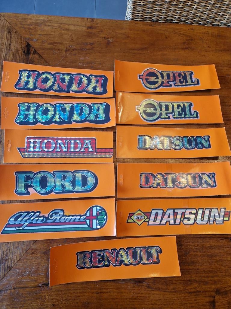 Vintage auto stickers new old stock, Enlèvement ou Envoi