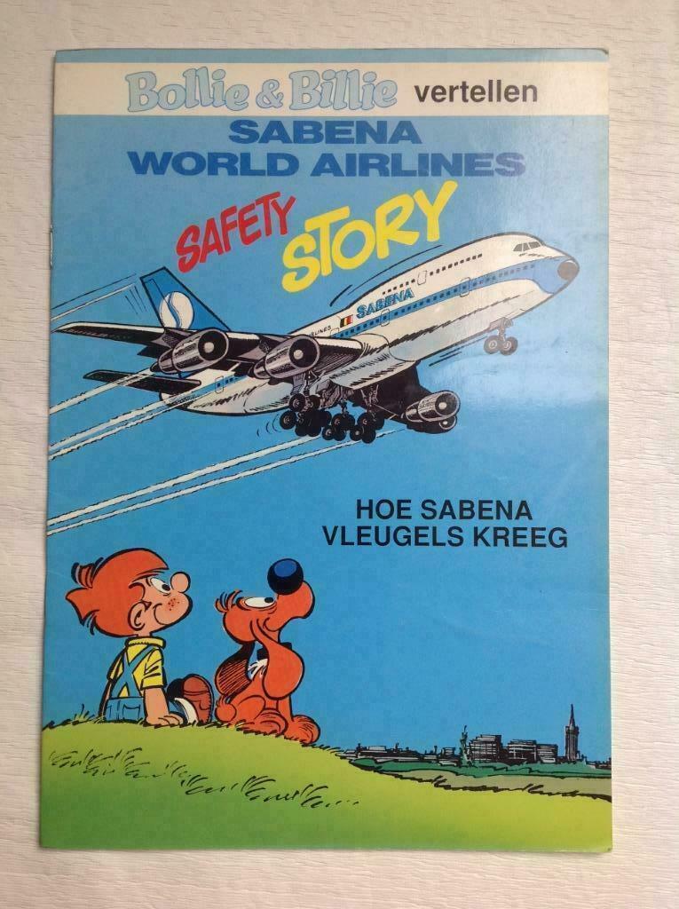 Bollie & Billie vertellen - Sabena - sc - 1e druk - 1990, Eén stripboek, Ophalen of Verzenden, Zo goed als nieuw, Roba