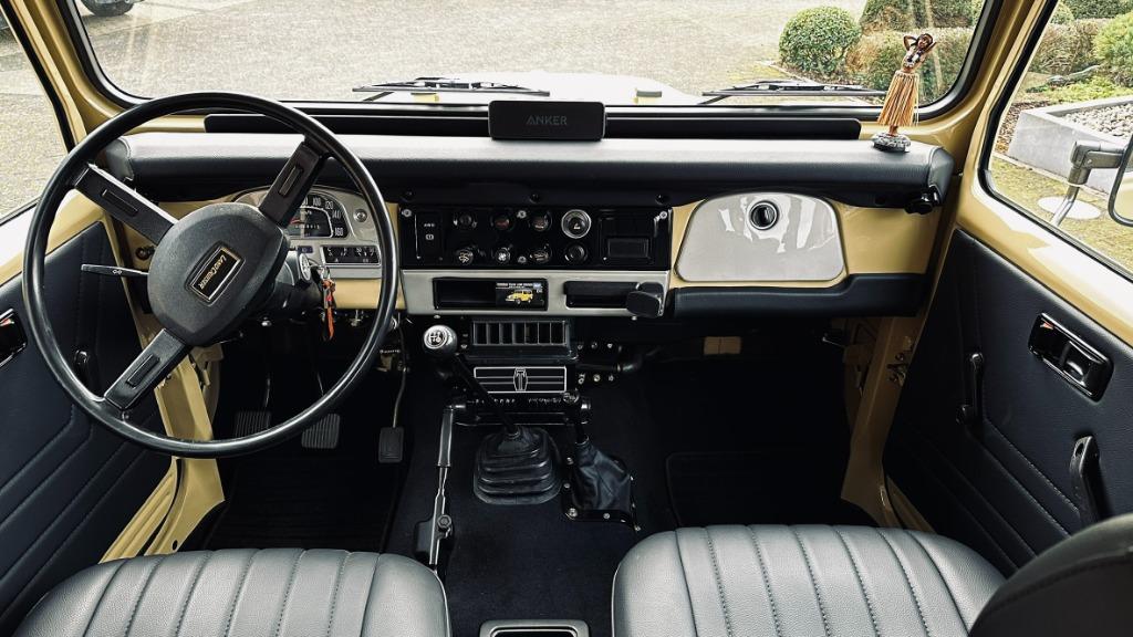 Toyota Land Cruiser BJ42 perfecte staat, Auto's, Lederen bekleding, Zwart, Beige, Leder