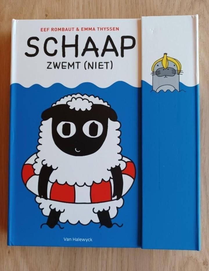 Schaap zwemt (niet)/ Educatief/ Vervuiling, Jongen of Meisje, Voorleesboek, Ophalen of Verzenden, Zo goed als nieuw