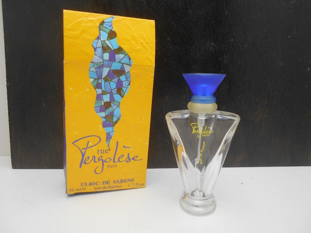ancien flacon parfum vide Rue Pergolère Ulric de Varens, Enlèvement ou Envoi, Utilisé, Bouteille de parfum