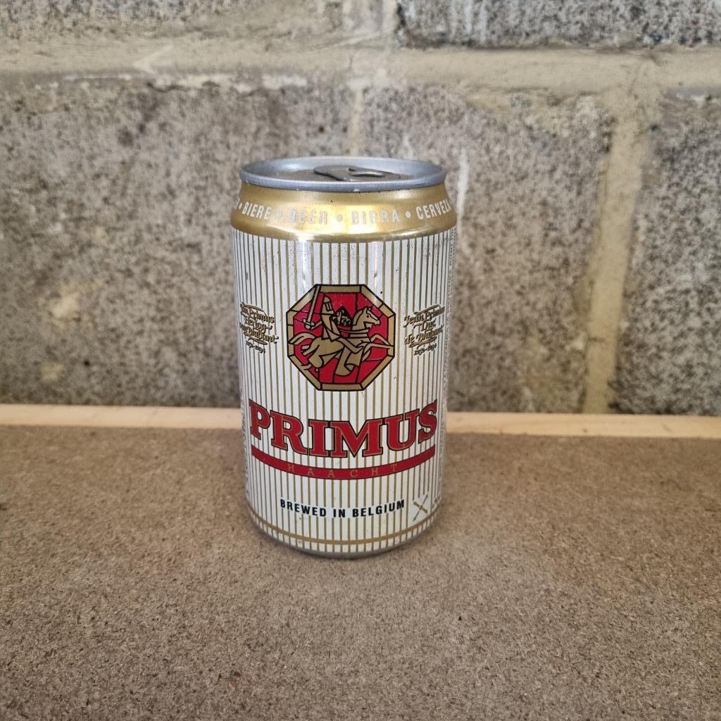 Canette de bière Primus Haacht, Enlèvement ou Envoi, Utilisé, Bouteille(s), Autres marques