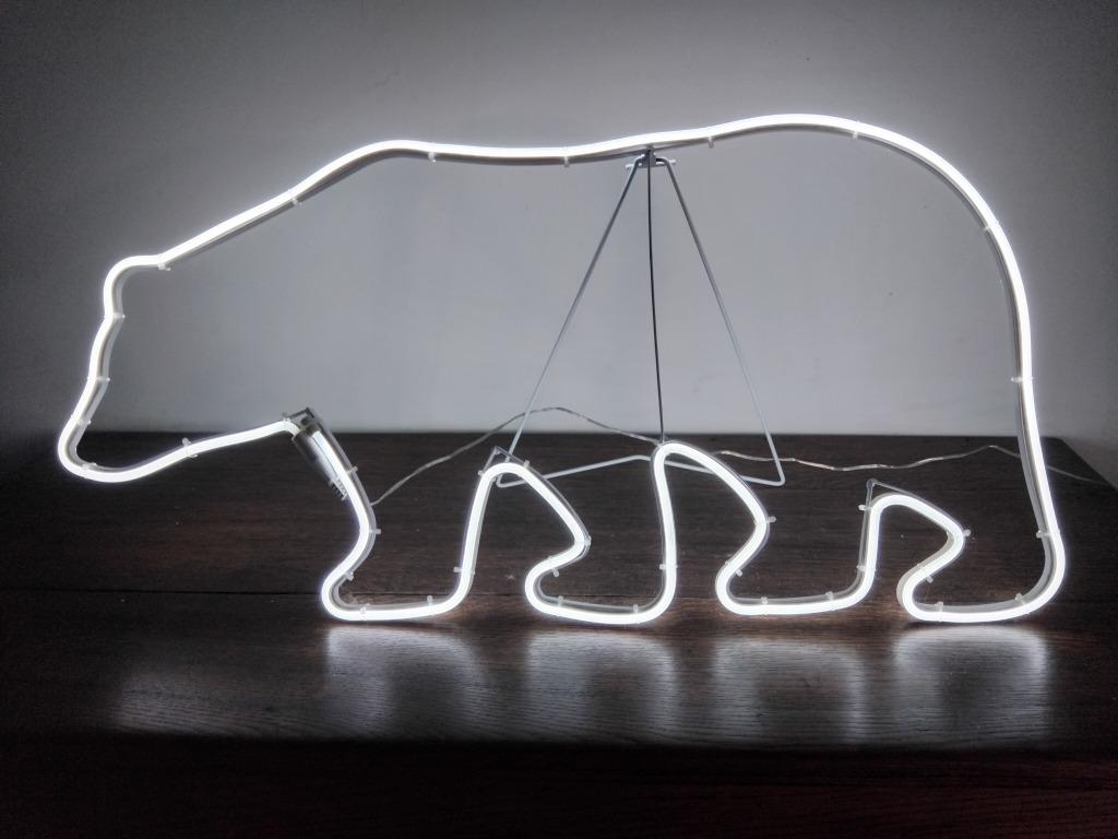 Ours lumineux, Maison & Meubles, Enlèvement ou Envoi, Luminaire, Comme neuf, Verre