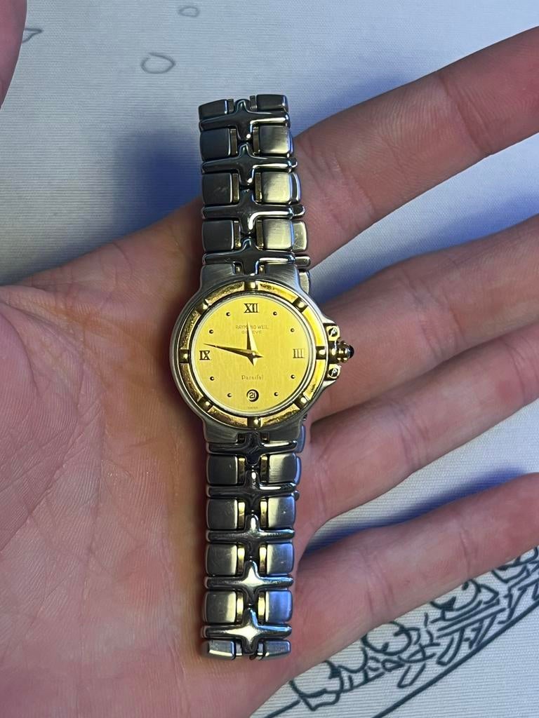 Raymond Weil Parsifal 18k gold Watch, Handtassen en Accessoires, Ophalen of Verzenden, Zo goed als nieuw