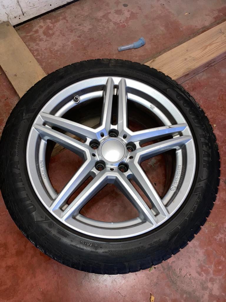 Mercedes velgen met winterbanden, Auto-onderdelen, Banden en Velgen, Ophalen, Winterbanden, Band(en)