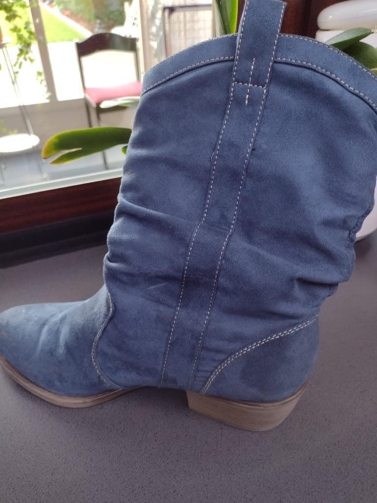dameslaarsje kort maat 41, Kleding | Dames, Ophalen, Blauw, Lage of Enkellaarzen, Gedragen