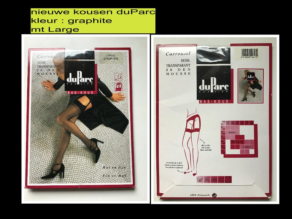kousen duparc graphite large, Stay-up kousen, DuParc, Nieuw, Ophalen of Verzenden