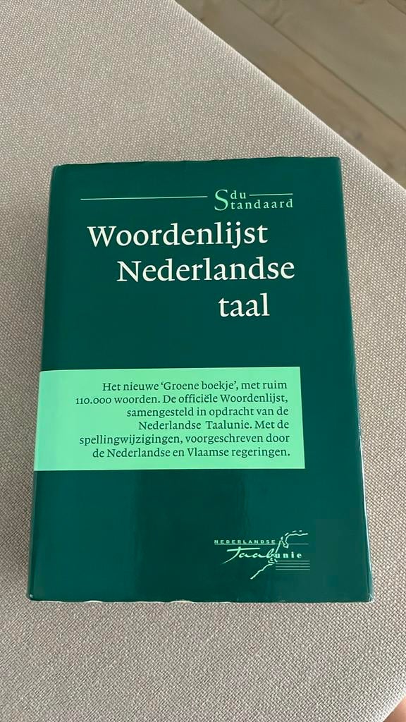L'orthographe du Green Book NL, Enlèvement ou Envoi, Utilisé