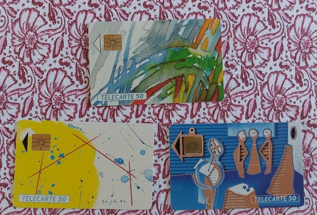 3 Franse telefoonkaarten, Ophalen of Verzenden